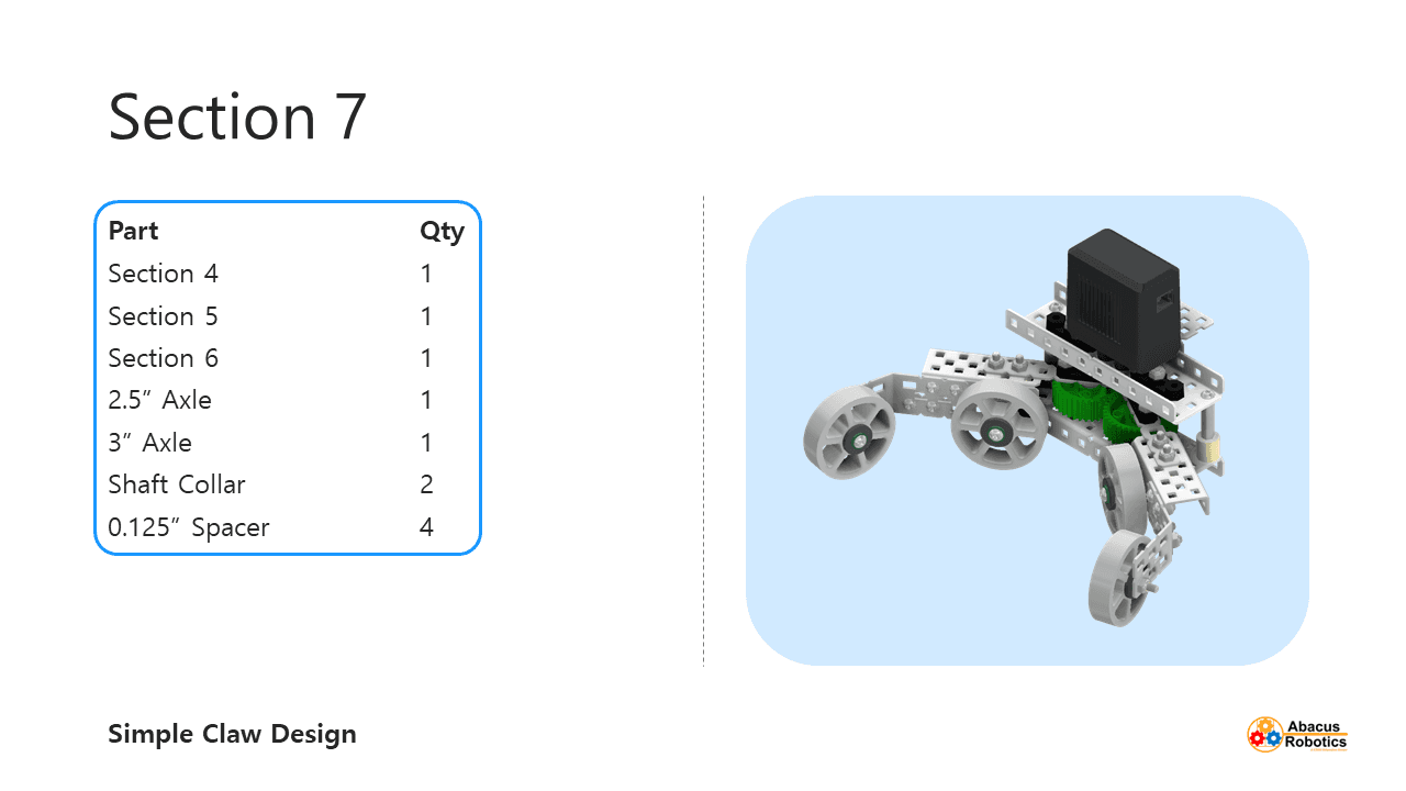 Abacus Robotics home page of company website